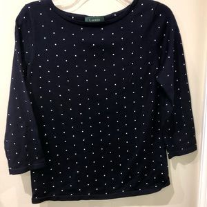 Ralph Lauren Very Cute Polka Dotted Top